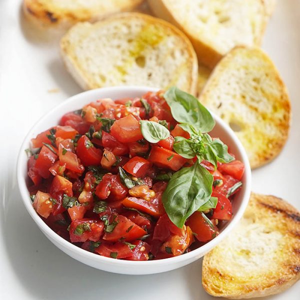 Bruschetta yapımı